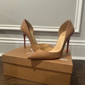 Christian Loubiutin Ibiza 100 Nude Patent pumps